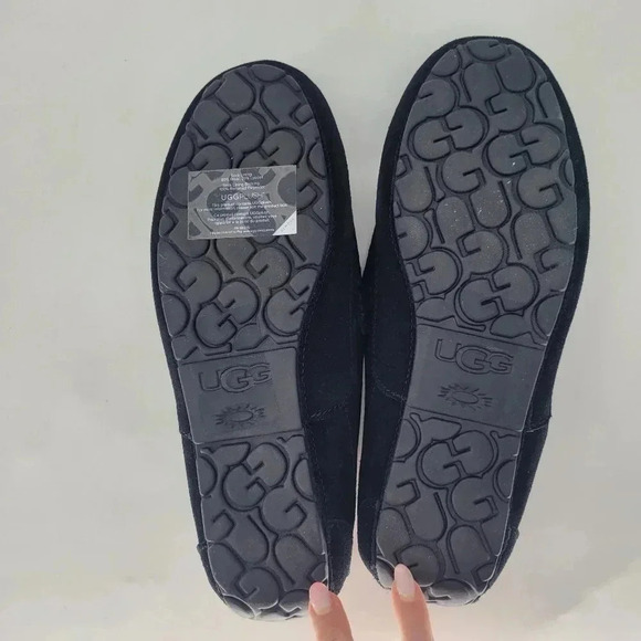 NEW Ugg black Alder Faux Shearling Lined Suede Slipper all season size 10 main image 4